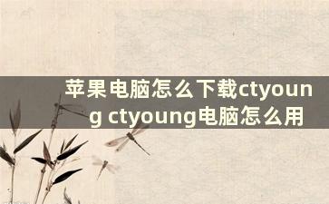 苹果电脑怎么下载ctyoung ctyoung电脑怎么用